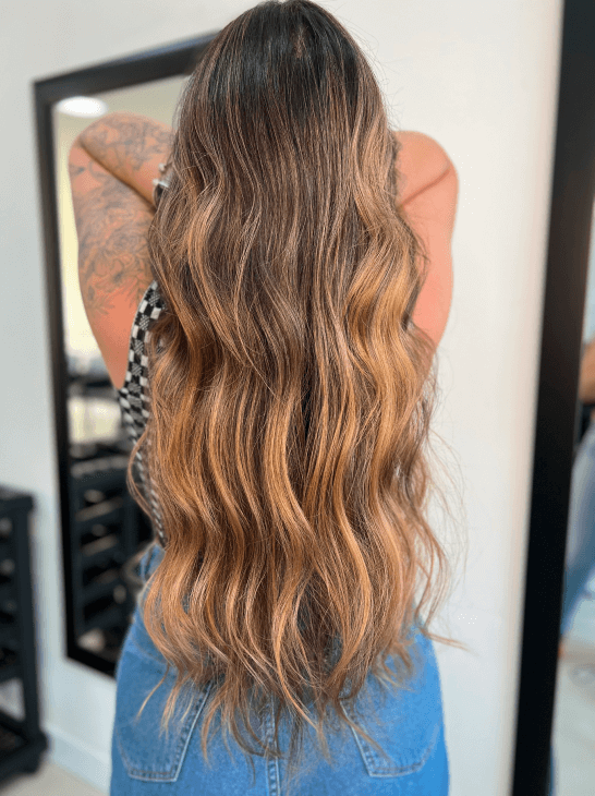 Mid-Back Visual Idea Mid-Back Visual Idea — Cinnamon Brown Hair