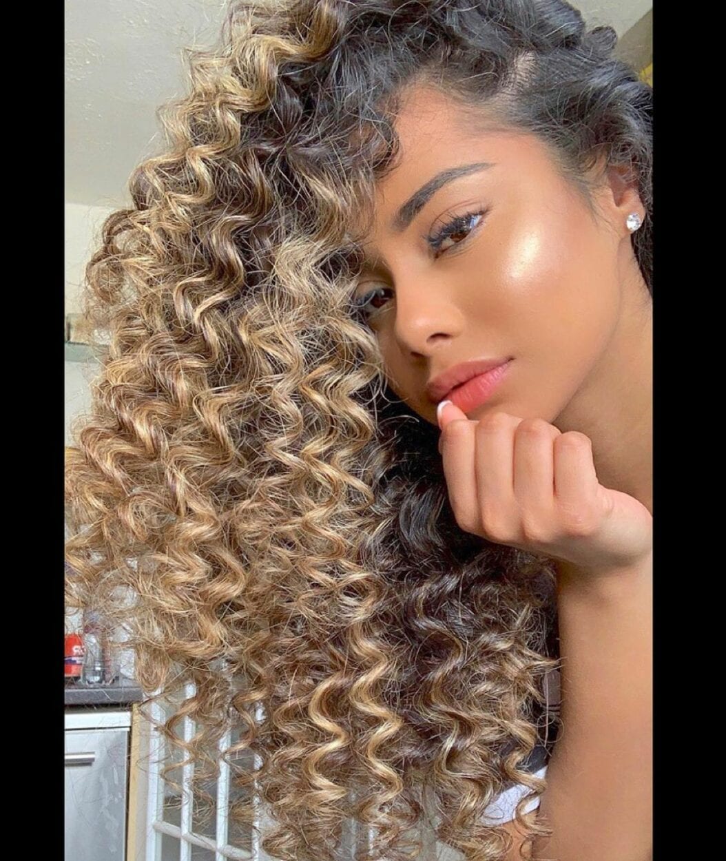Dark Brown Base With Caramel Highlights Visual Idea — Blonde to Brunette Hair