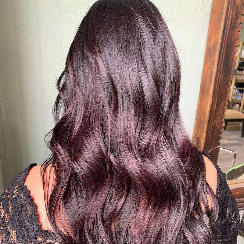 Dark Plum With Subtle Violet Tones — Plum Hair Color