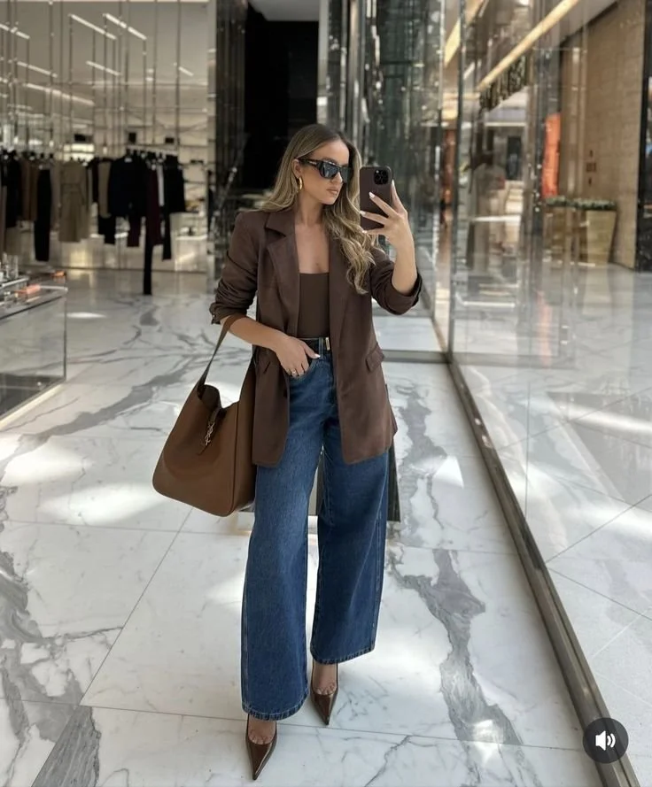 Pointed Toe Heels Outfit Idea Pointed Toe Heels Outfit Idea — Chocolate Brown Outfits