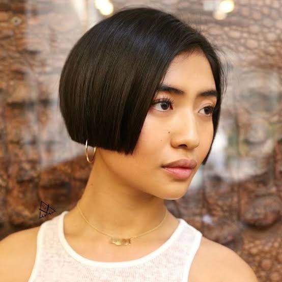 No Bangs Visual Idea No Bangs Visual Idea — Winter Hair Colors for Short Hair