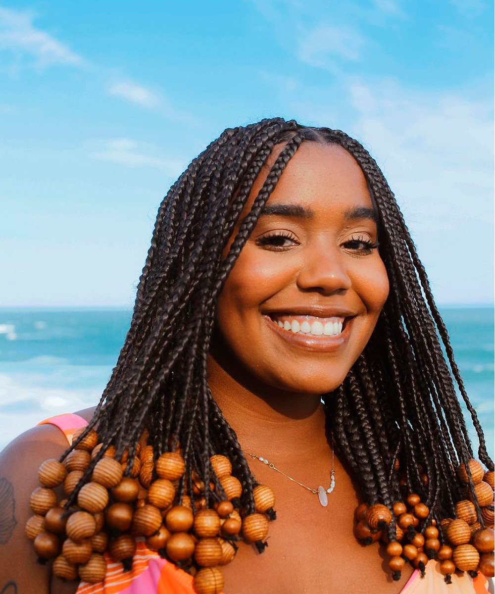 Box Braids with Wooden Beads — Winter Braids for Black Women