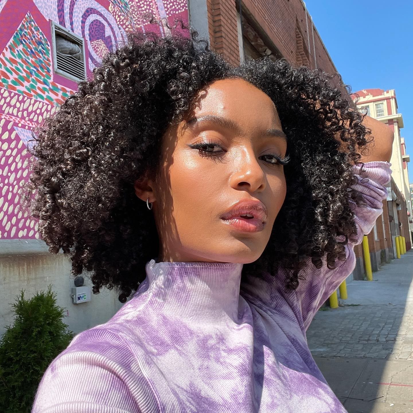 Collarbone Layers Air-Dried — Winter Haircuts for Curly Hair
