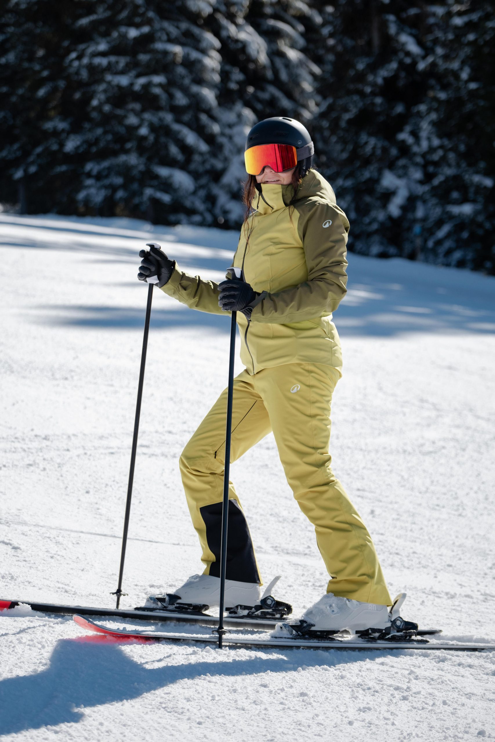 Vibrant Yellow Ski Suit for Maximum Visibility and Style Vibrant Yellow Ski Suit for Maximum Visibility and Style — Ski Outfits