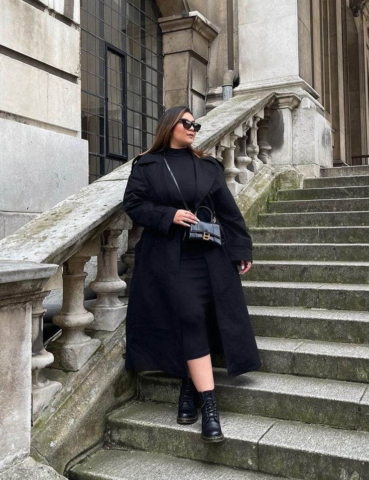 Casual Daytime Outfit Idea — All Black Winter Outfits