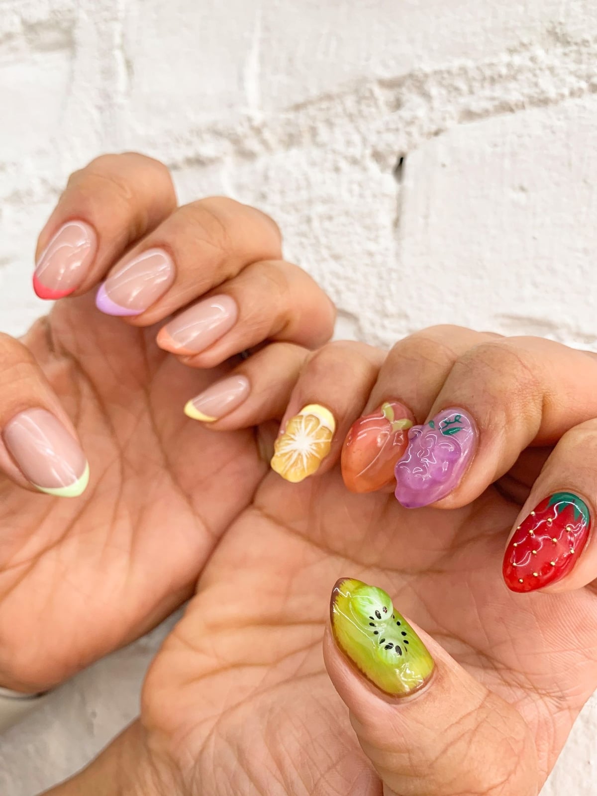 Medium Almond Nude 3D Gothic Letters Spider Snake — 3D Nails Art Ideas