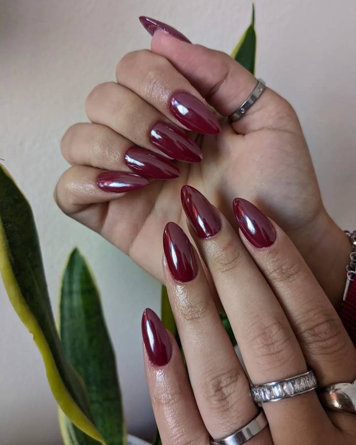 Chrome Visual Idea Chrome Visual Idea — Cherry Red Nails