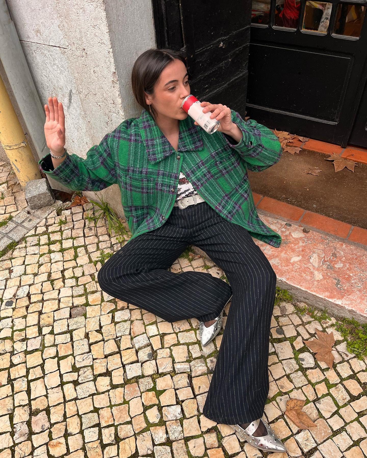Plaid Shacket and Flared Trousers for a Trendy Teacher Vibe — Winter Teacher Outfits