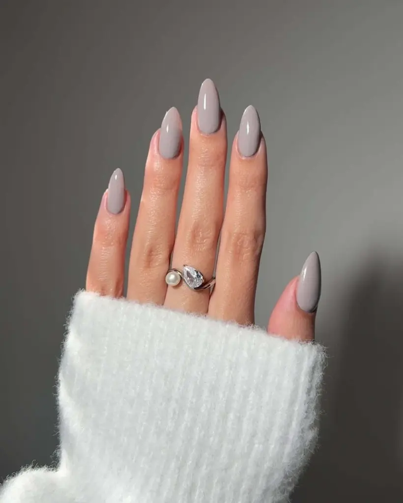Galaxy Effect Long Oval Nails Galaxy Effect Long Oval Nails — Winter Oval Nails