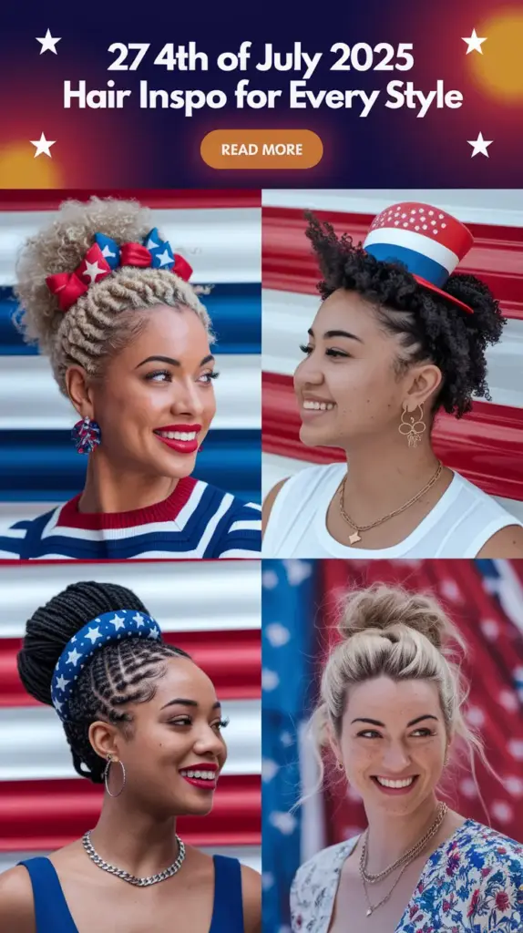 4th of July 2025 Hair Inspo for Every Style: Festive Looks from Braids to Bold Color