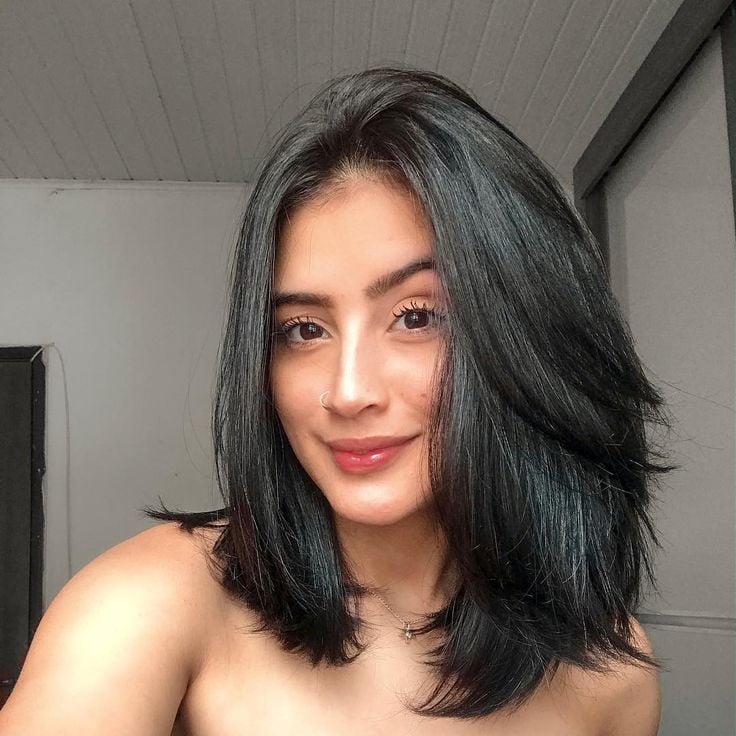 Chin Length Layered Bob Smooth Finish — Medium Length Winter Haircuts