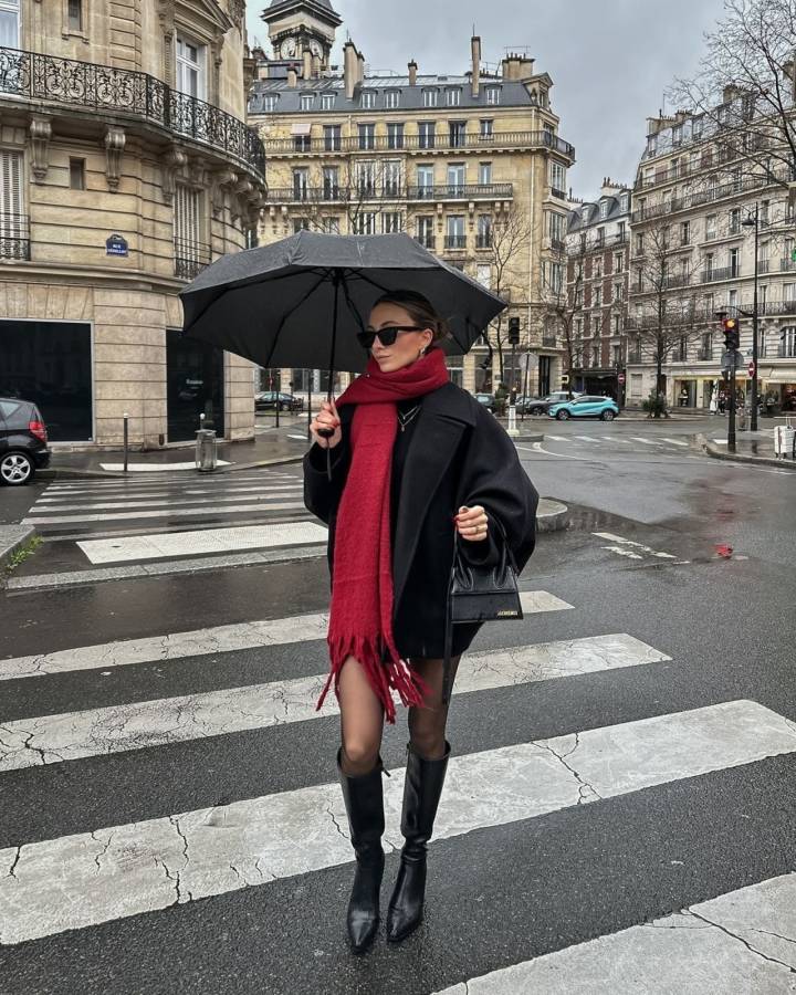 Chic City Autumn Winter Outfit Idea — Scarf Outfits