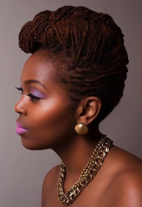 Sculpted Bun With Braided Sides Sculpted Bun With Braided Sides — Winter Loc Styles
