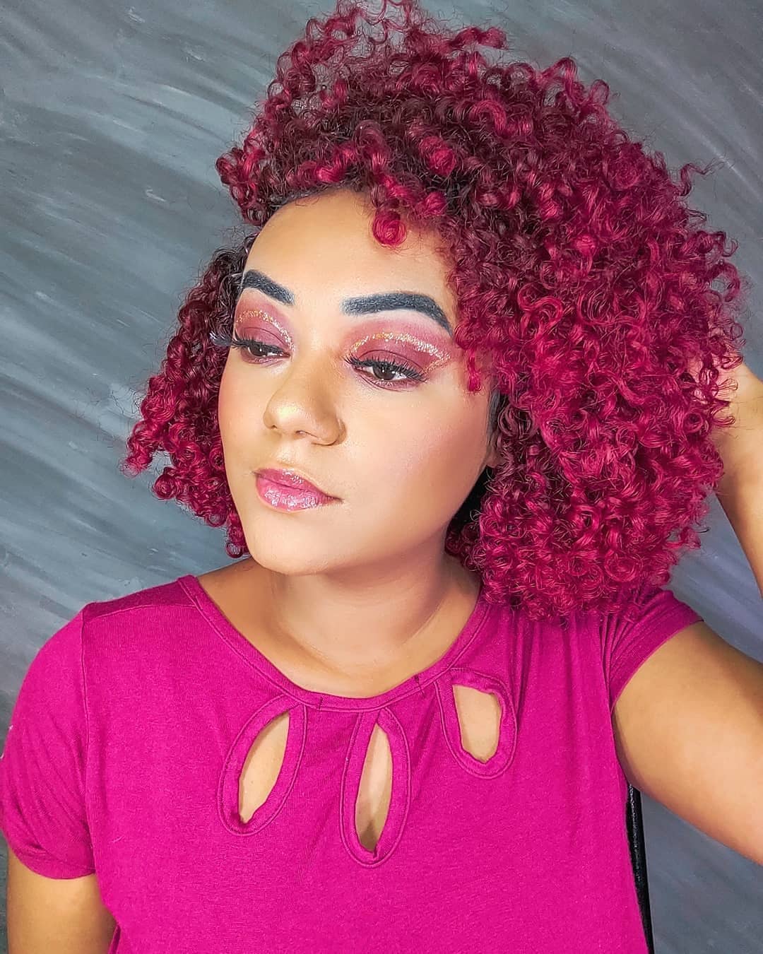 Ear Visual Idea Ear Visual Idea — Winter Hair Colors for Curly Hair