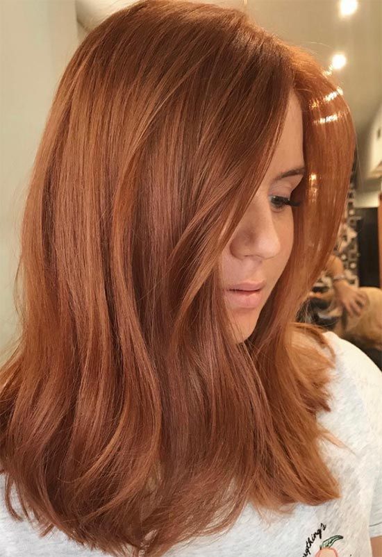 Shoulder Auburn Red with Face-Framing Shoulder Auburn Red with Face-Framing — Winter Hair Colors for Redheads