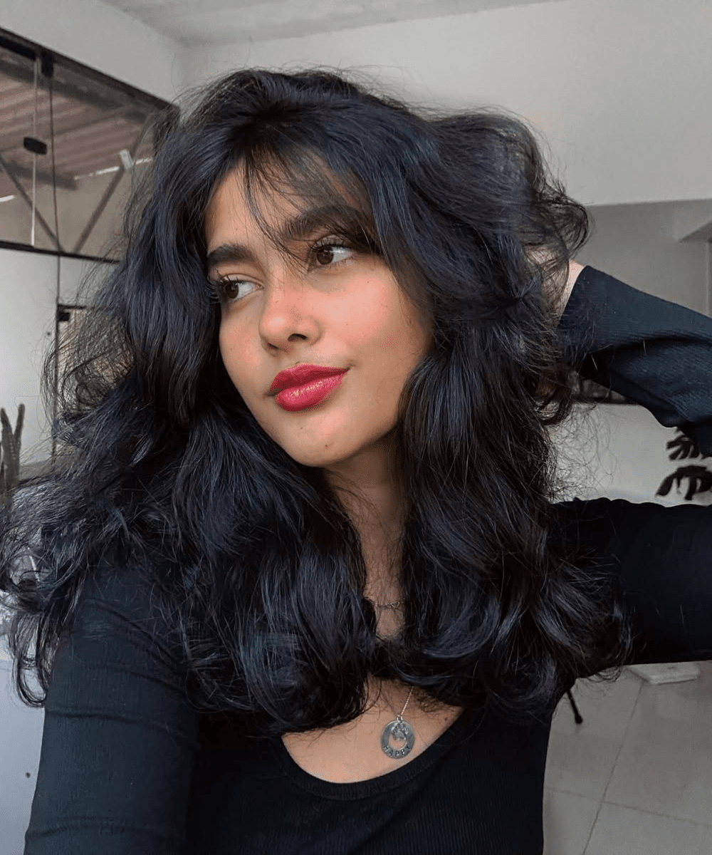 Dark Brown Visual Idea Dark Brown Visual Idea — Winter Haircuts for Wavy Hair