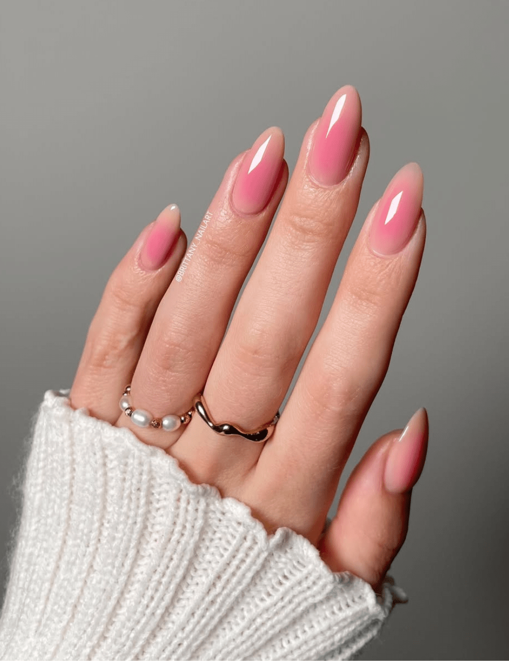 Glamorous Pink Stiletto Winter Nails — Winter Pink Nails