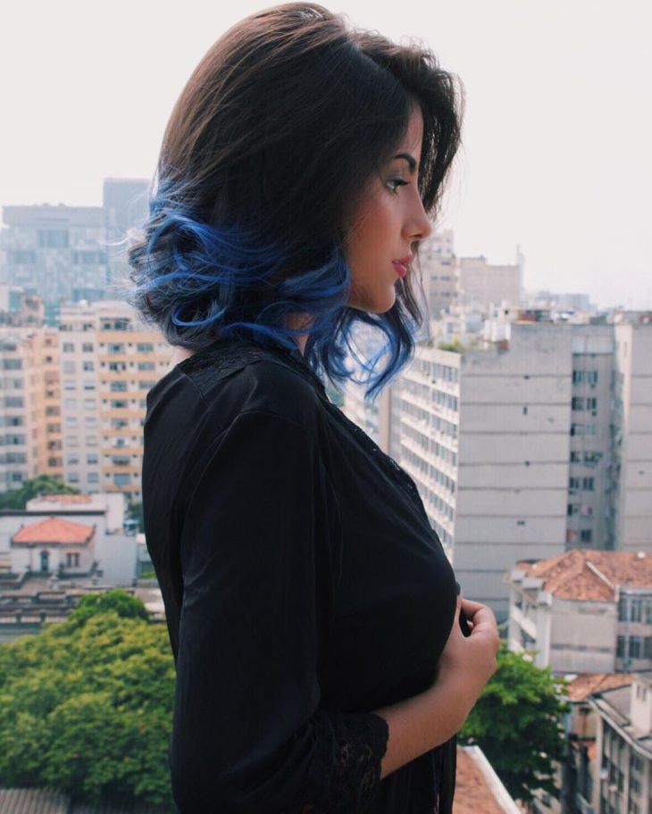 Blue Black Hair