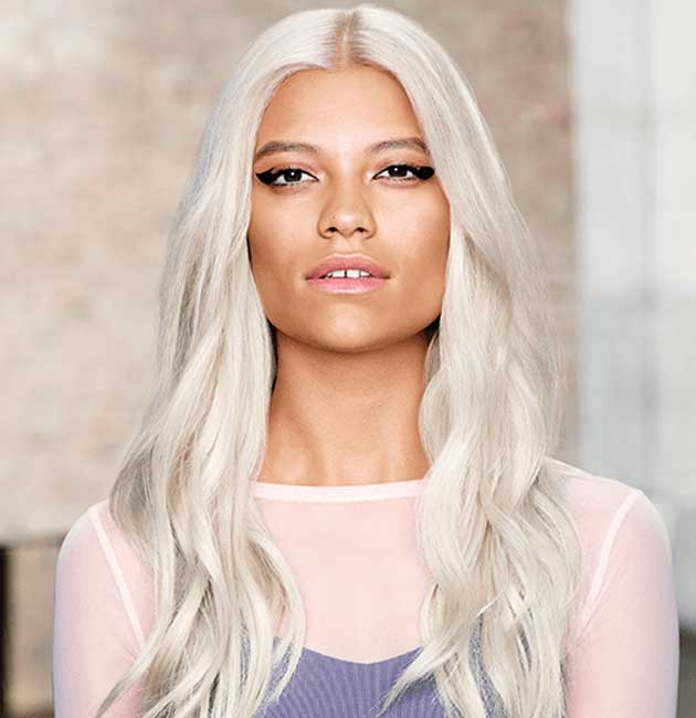 Mid-Back Icy Blonde with Ash and Silver Mid-Back Icy Blonde with Ash and Silver — Icy Blonde Hair