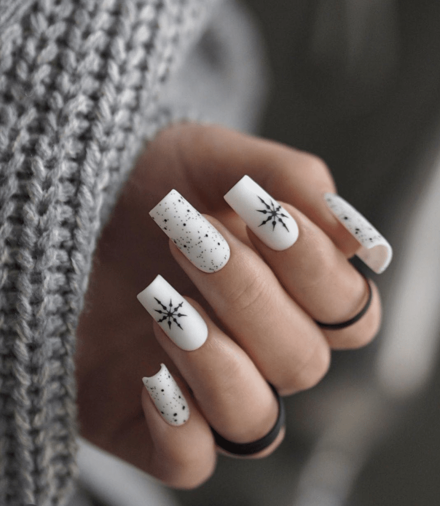 Pale Pink Iridescent Coffin Nails — Long Winter Nails