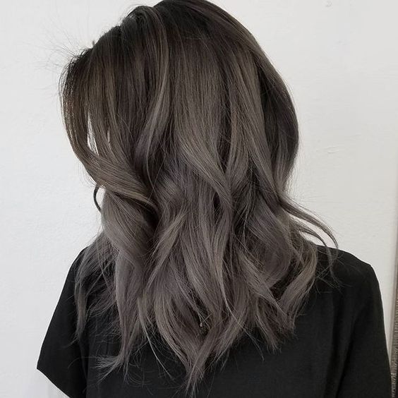 Cool Ash Gray With Lighter Highlights Cool Ash Gray With Lighter Highlights — Winter Hair Colors for Gray Hair