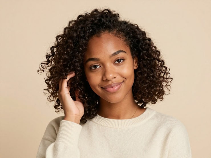 Defined Curly Chin-Length Bob Defined Curly Chin-Length Bob — Winter Hairstyles for Black Women