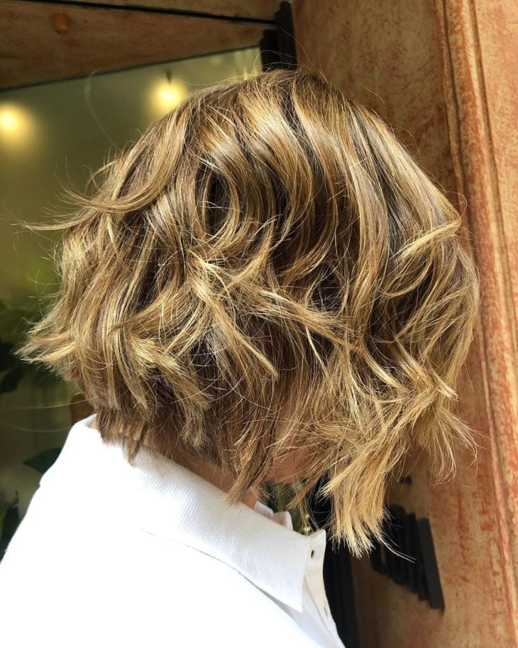 Bob Visual Idea — Blonde to Brunette Hair