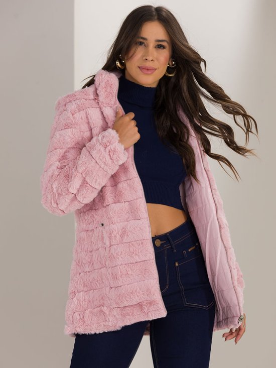 Elegant Longline Navy Puffer Coat — Winter Jackets for Women