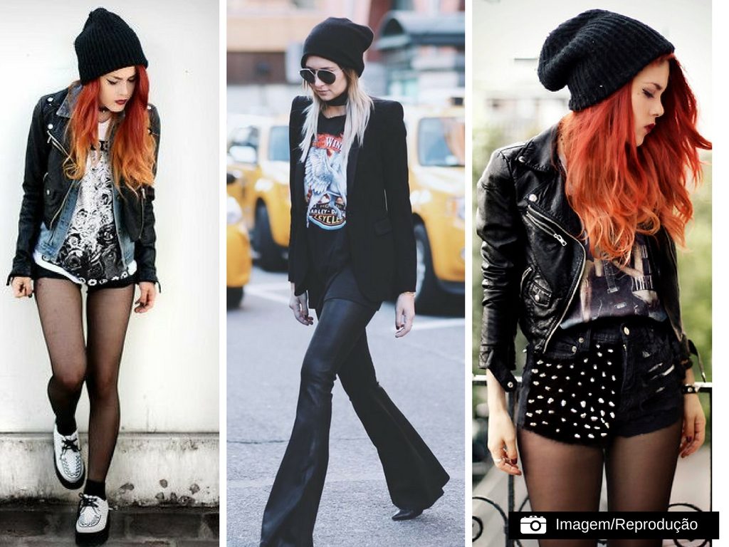 Edgy Streetwear with a Studded Black Beanie and Moto Jacket — Beanie Outfits