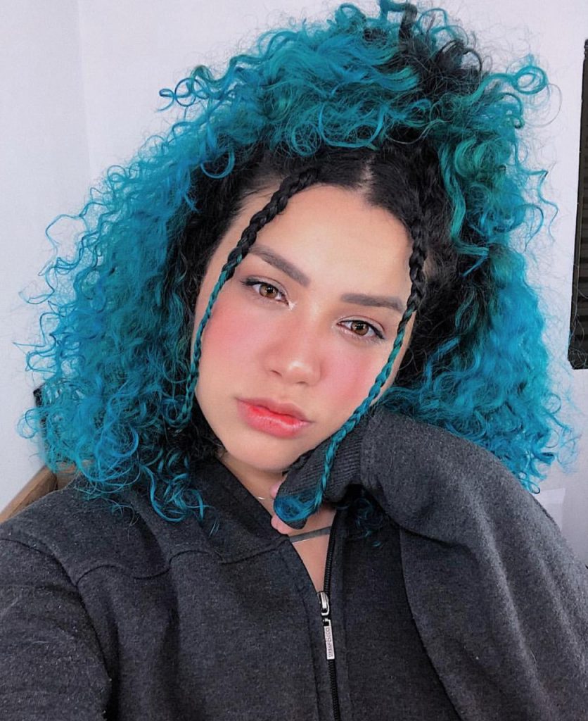 No Bangs Visual Idea No Bangs Visual Idea — Winter Hair Colors for Curly Hair