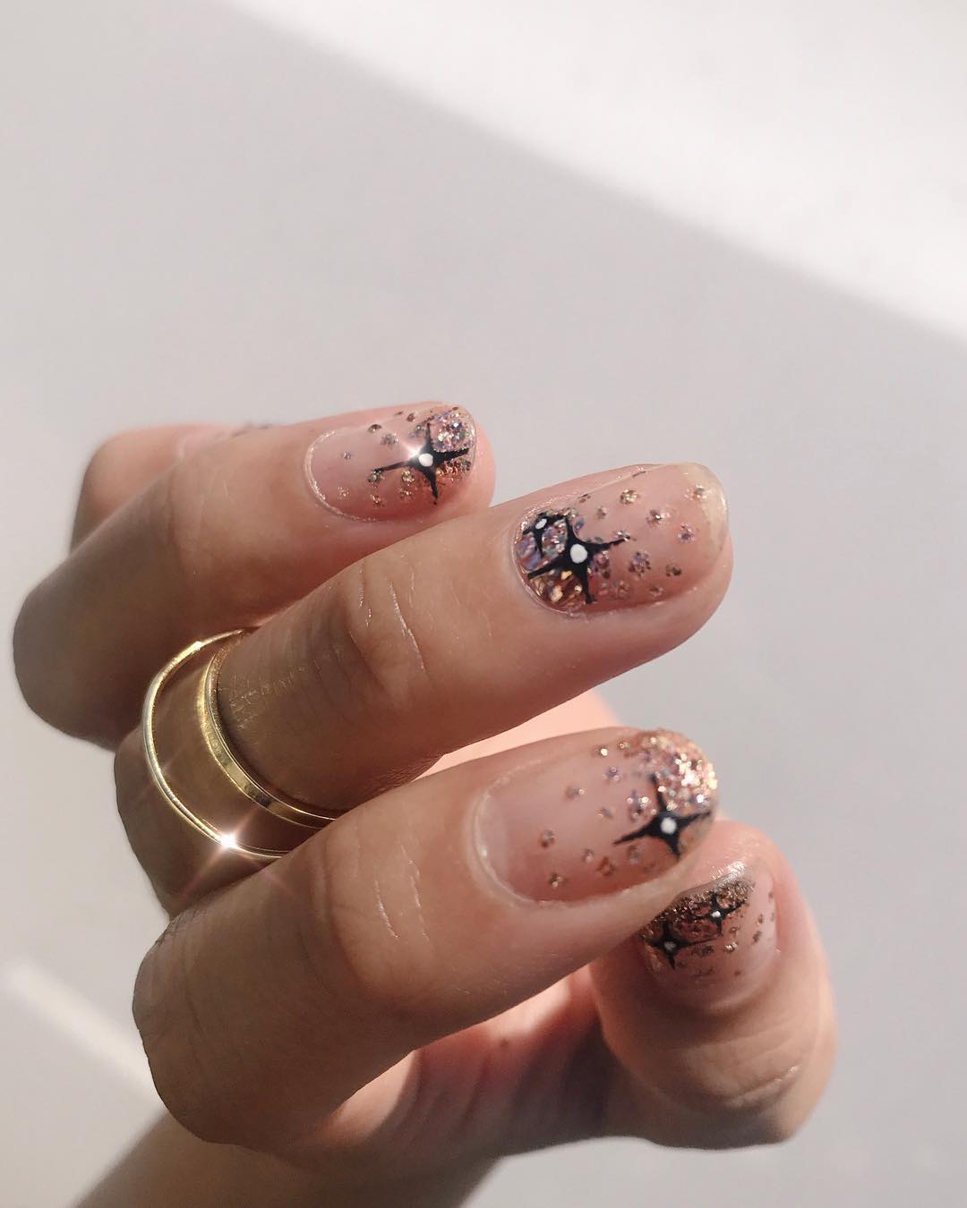Abstract Icy Design On Tips Visual Idea Abstract Icy Design On Tips Visual Idea — Winter Nail Designs