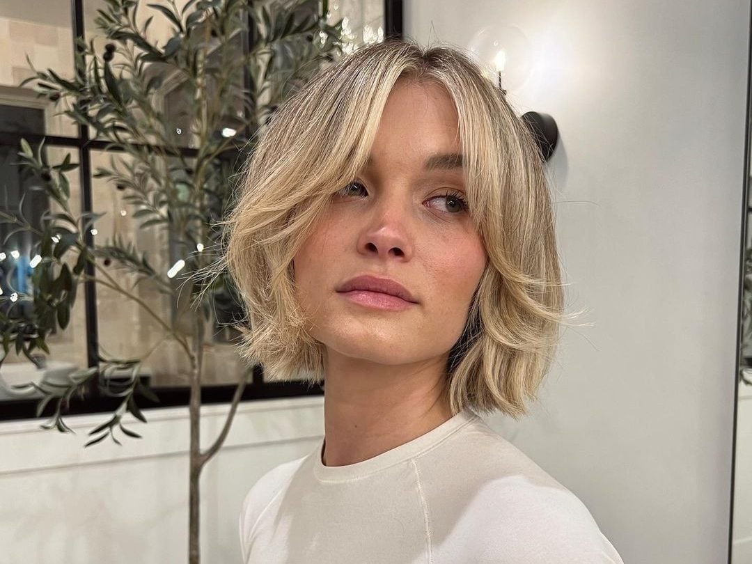 Ash Blonde Bob with Blunt Bangs — Winter Haircuts with Bangs