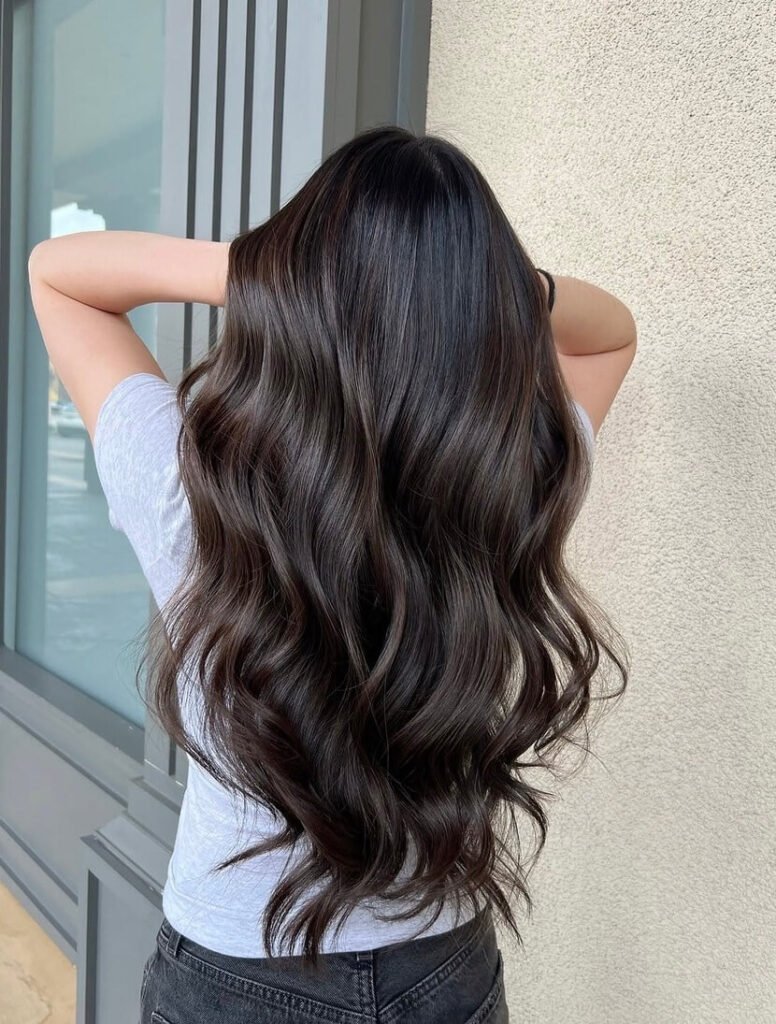 Glossy Espresso With Subtle Layers — Espresso Brown Hair