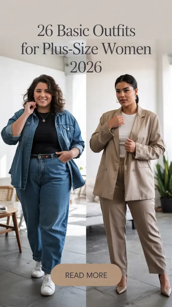 Basic Outfits for Plus-Size Women 2026: Casual, Chic & Confident Looks for Every Season