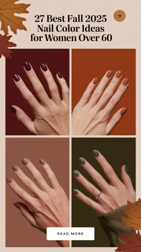 Best Fall 2025 Nail Color Ideas for Women Over 60 That Feel Chic, Bold, and Totally You