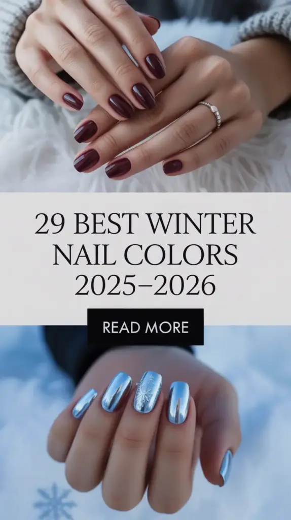 Best Winter Nail Colors 2025–2026: Chic Shades to Warm Up Cold Days