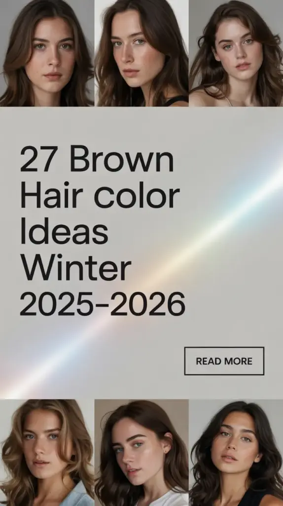 Brown Hair Color Ideas Winter 2025–2026: Pretty, Deep & Dark Brunette Shades to Try This Season