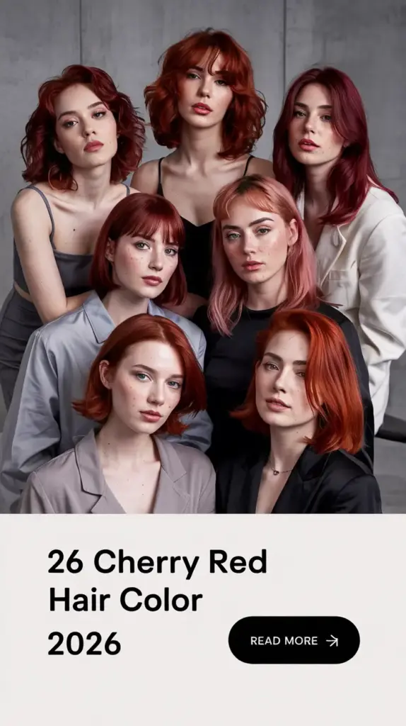 Cherry Red Hair Color 2026: Trendy Shades, Styles & Inspiring Looks for Every Skin Tone
