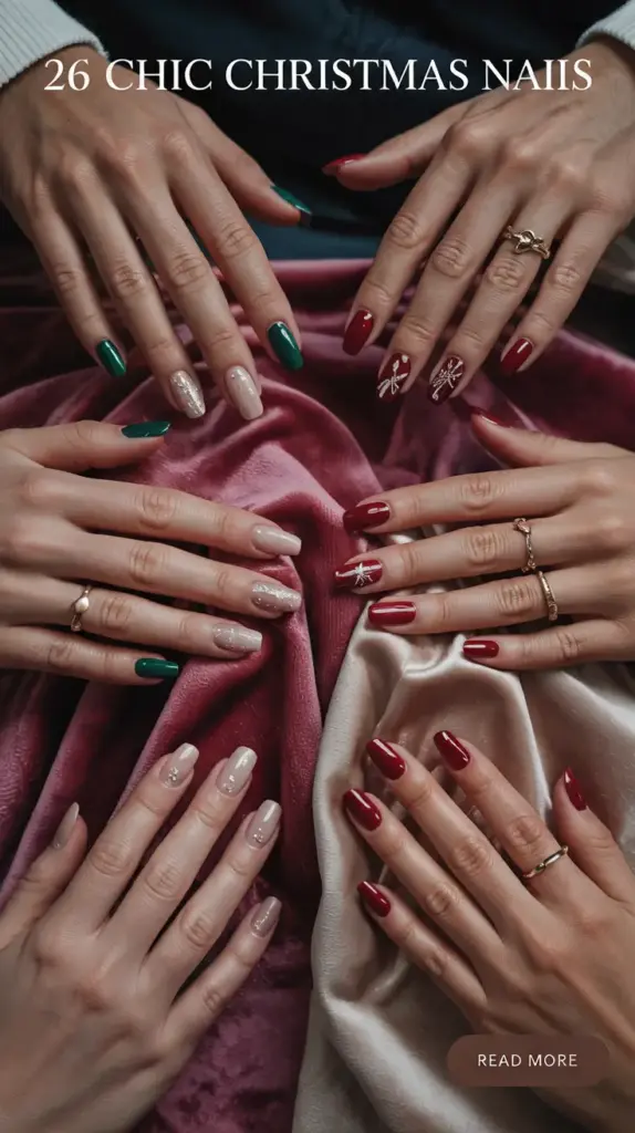Chic Christmas Nails 2025: Festive, Sparkling & Stylish Holiday Manicure Ideas