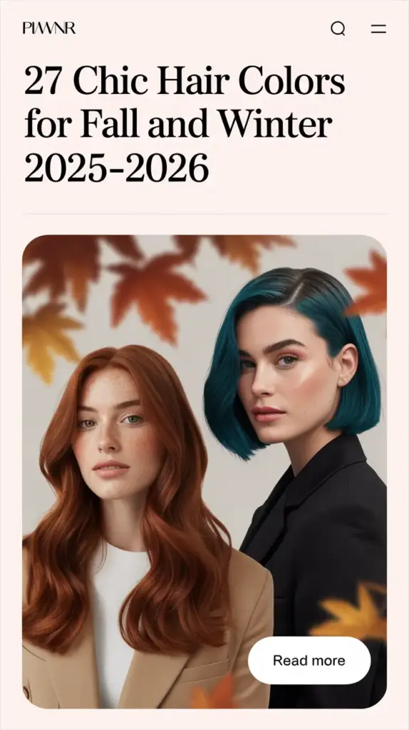 Chic Hair Colors for Fall and Winter 2025–2026: Fresh Seasonal Inspiration