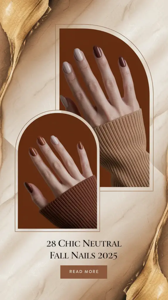 Chic Neutral Fall Nails 2025: 28 Inspiring Manicure Ideas for Every Style