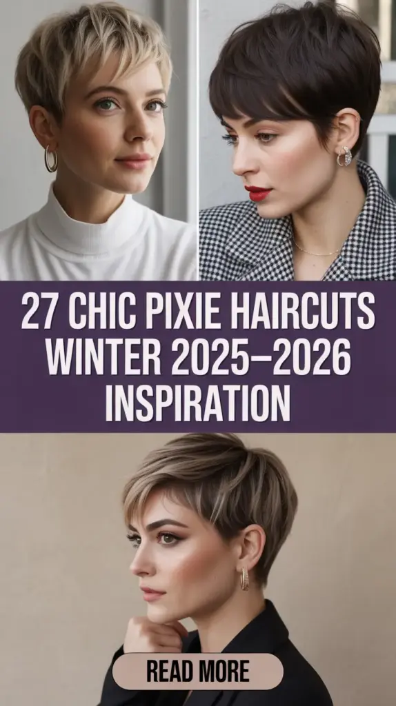 Chic Pixie Haircuts Winter 2025–2026 Inspiration: Bold, Soft & Totally You