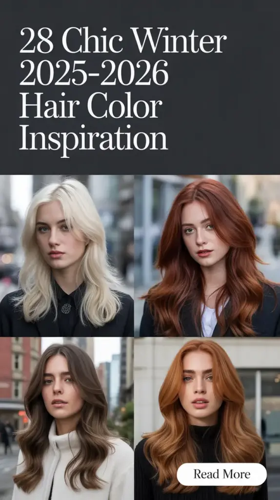 Chic Winter 2025–2026 Hair Color Inspiration: The Most Stylish Winter Hair Color Ideas to Try Now