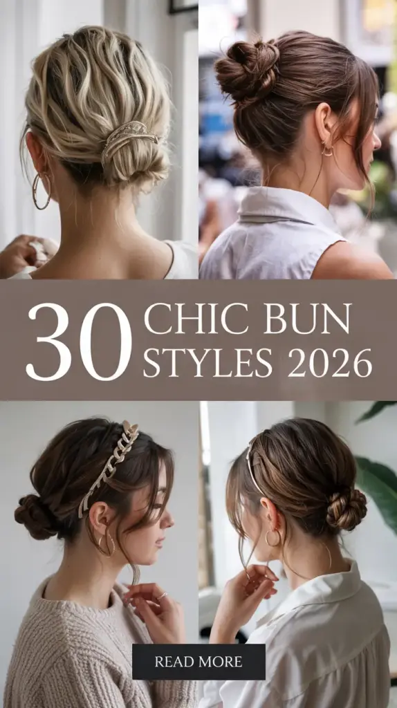 Chic Bun Styles 2026: Elegant Bun Ideas for the New Season