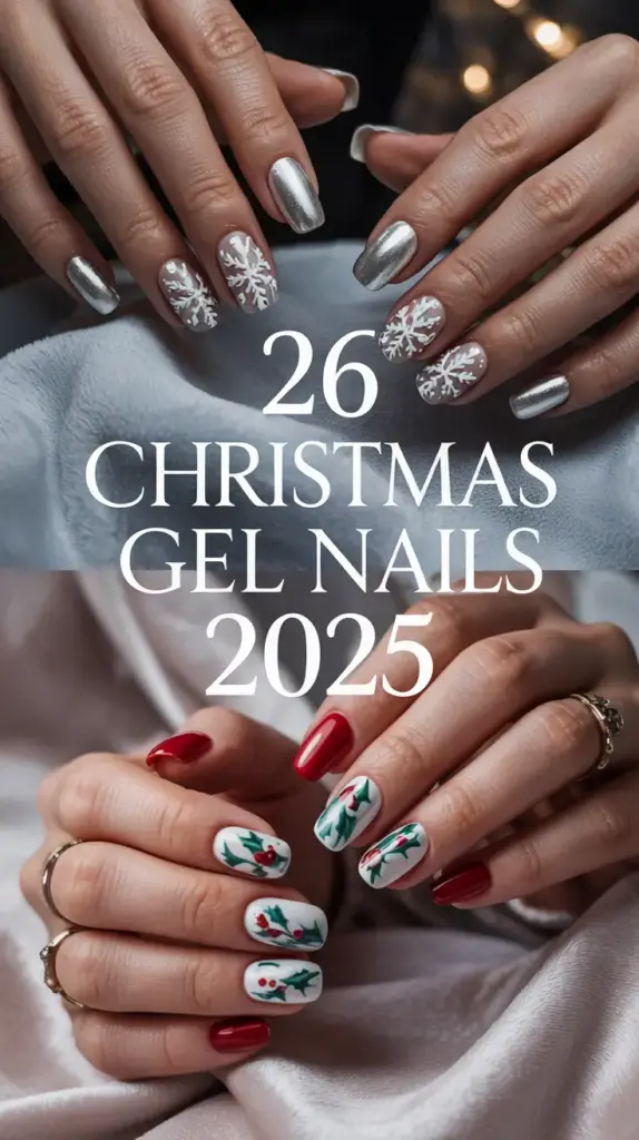 Christmas Gel Nails 2025: Trendy Winter Designs & Cozy Ideas for the Holidays
