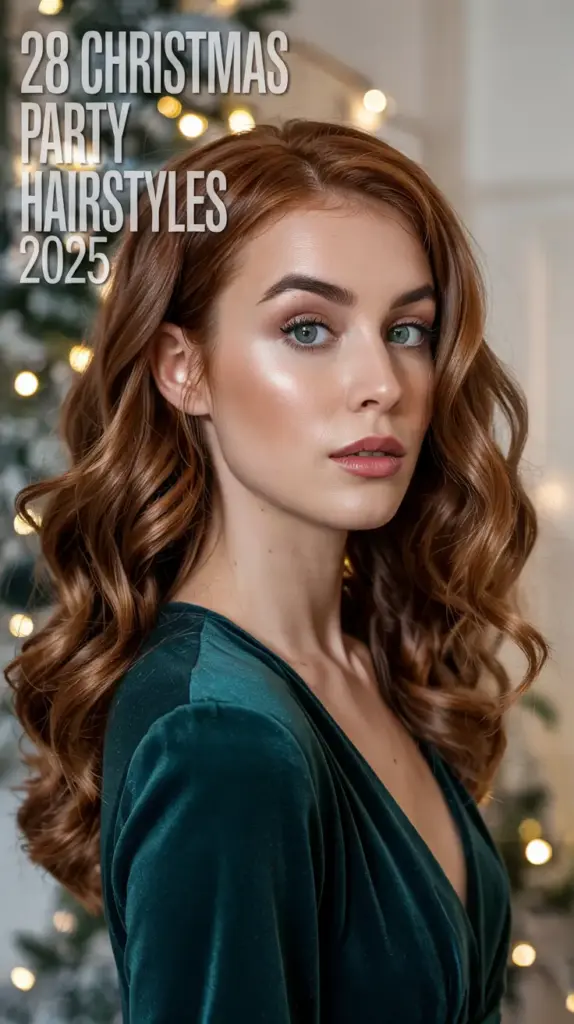 Christmas Party Hairstyles 2025: 28 Festive, Easy & Stunning Holiday Hair Ideas