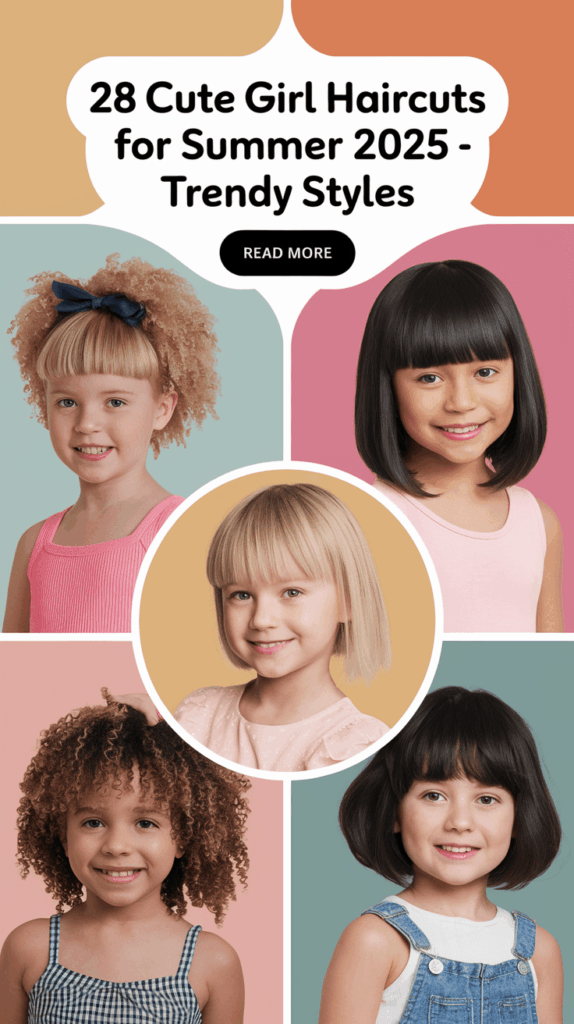 Cute Girl Haircuts for Summer 2025 – Trendy Styles You’ll Adore