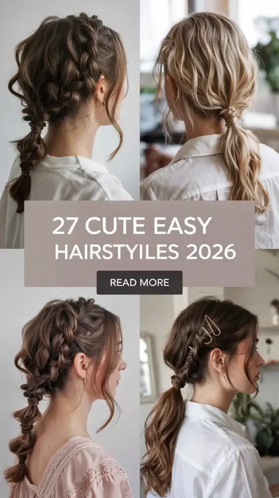 Cute Easy Hairstyles 2026: Fresh and Effortless Styles for Every Hair Type