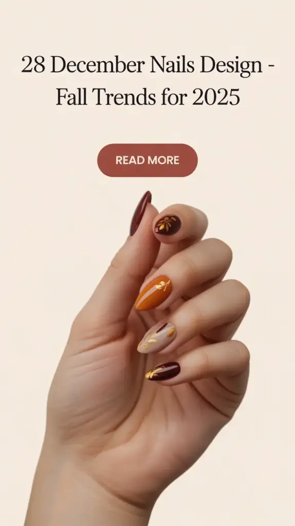 December Nails Design – Fall Trends for 2025: Cozy, Chic & Inspiring Winter Looks