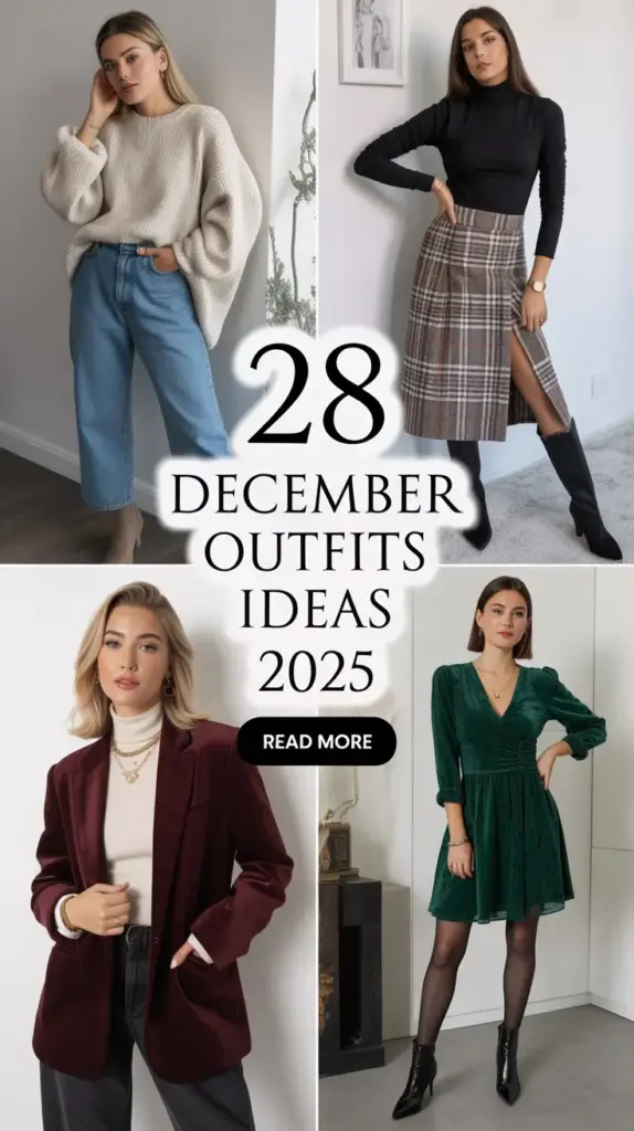 December Outfits Ideas 2025: Cozy, Chic & Effortless Looks to Inspire Your Winter Style
